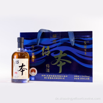 Glasflaschenverpackung Shaoxing gelber Wein